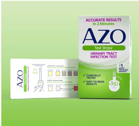 AZO urinary tract infection test kit with fast accurate results