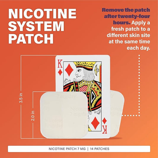 Rugby 7mg Nicotine Patch Step 3 helps reduce cravings and supports nicotine withdrawal