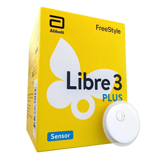 FreeStyle Libre 3 Plus CGM sensor for real-time blood sugar tracking