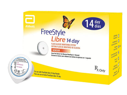 FreeStyle Libre 14-Day CGM sensor kit with real-time blood sugar tracking