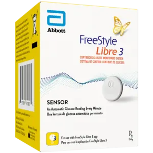 FreeStyle Libre 3 continuous glucose monitoring sensor for 14 days